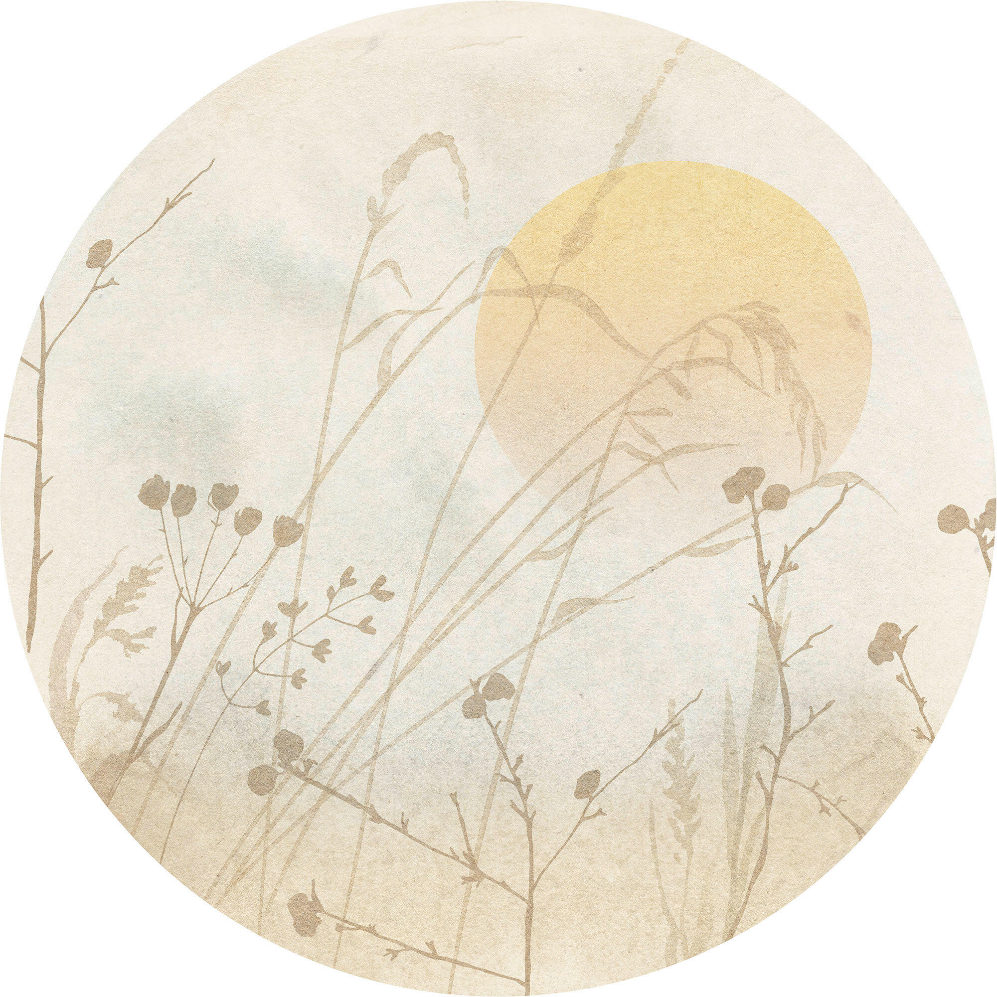 FOTOTAPET  - brun/gul, Trend (125cm)