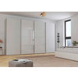 SCHWEBETÜRENSCHRANK 361/223/68 cm 4-türig  - Chromfarben, KONVENTIONELL, Glas/Holzwerkstoff (361/223/68cm) - Novel