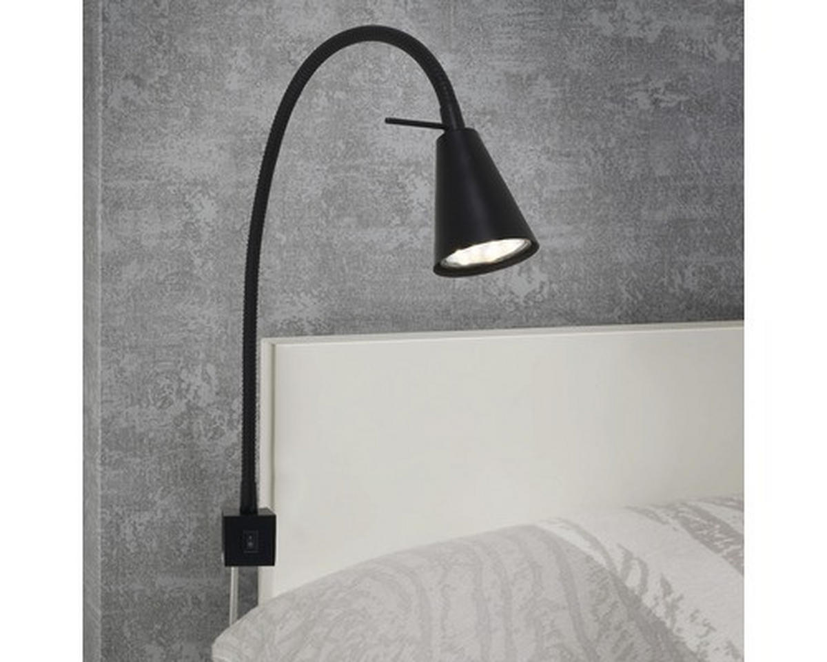 LED-WANDLEUCHTE 5,8/40,3 cm   - Schwarz, Basics, Metall (5,8/40,3cm) - Briloner