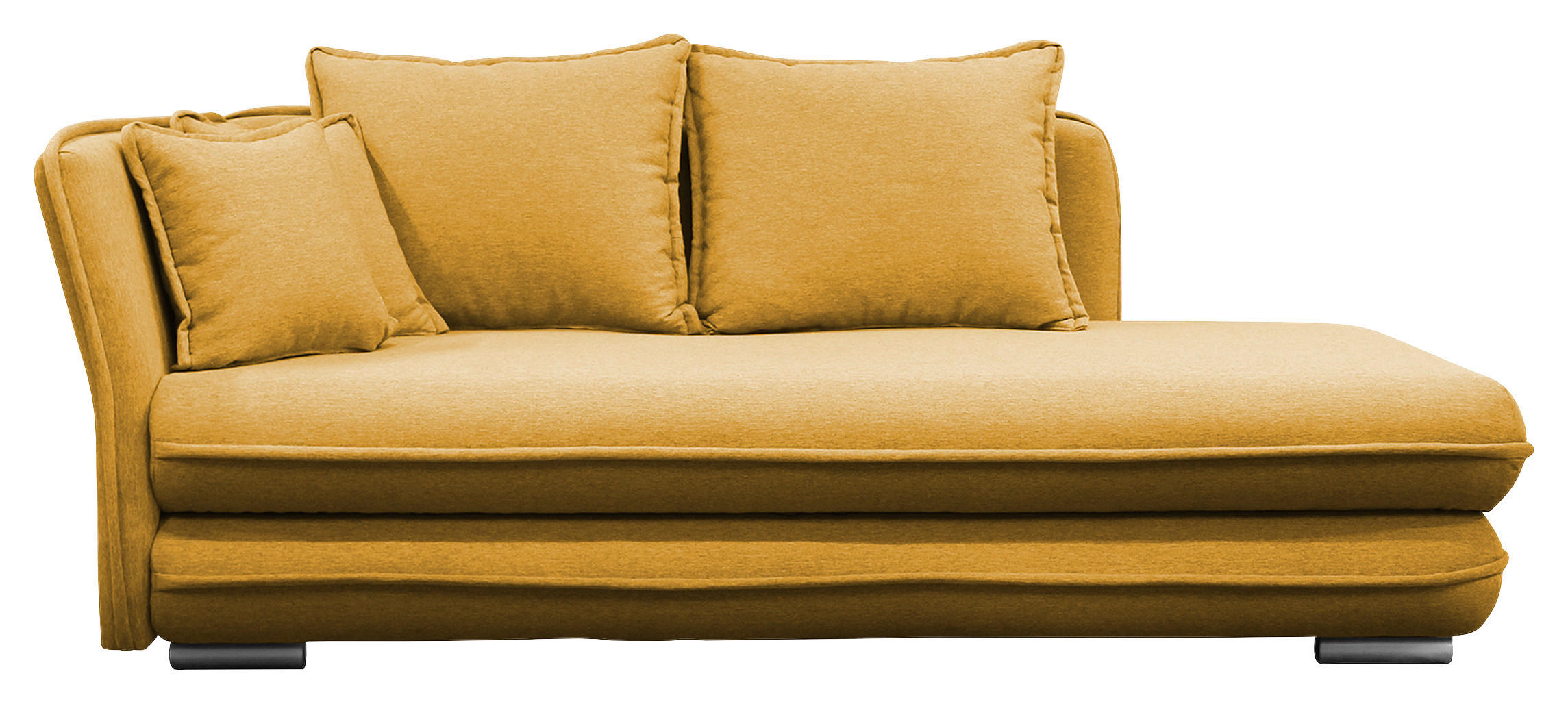 LIEGE Flachgewebe Gelb  - Gelb/Silberfarben, Design, Kunststoff/Textil (107/84/99/224cm) - MID.YOU