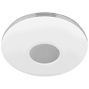 LED-DECKENLEUCHTE - Chromfarben/Weiß, Design, Kunststoff/Metall (34/7cm) - Novel