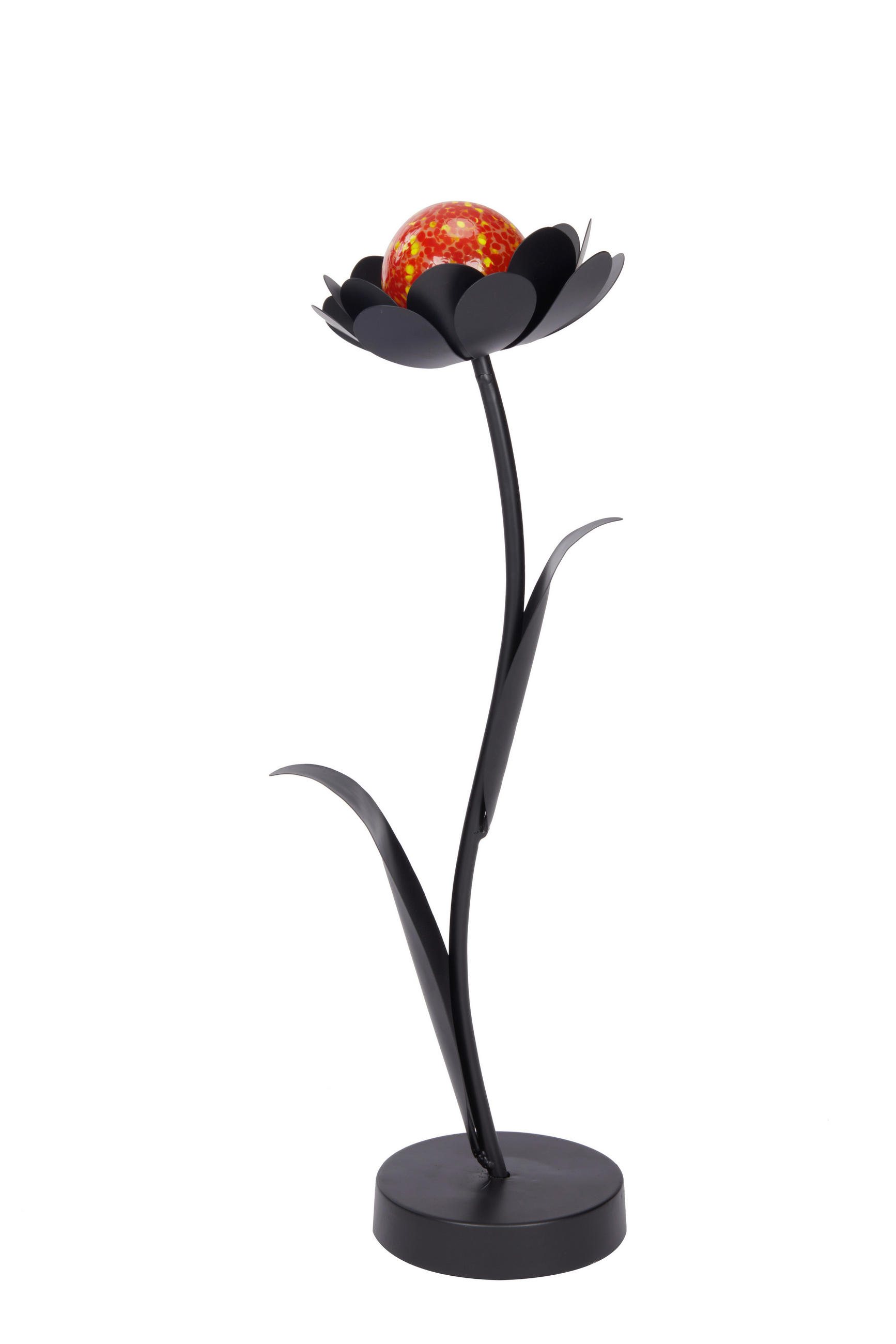 Floare Decorativă - portocaliu/negru, Basics, sticlă/metal (20,5/56/18cm) - Ambia Home