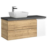 WASCHTISCHKOMBI 118 cm  - Schieferfarben/Eichefarben, KONVENTIONELL, Keramik/Holzwerkstoff (118cm) - Pelipal