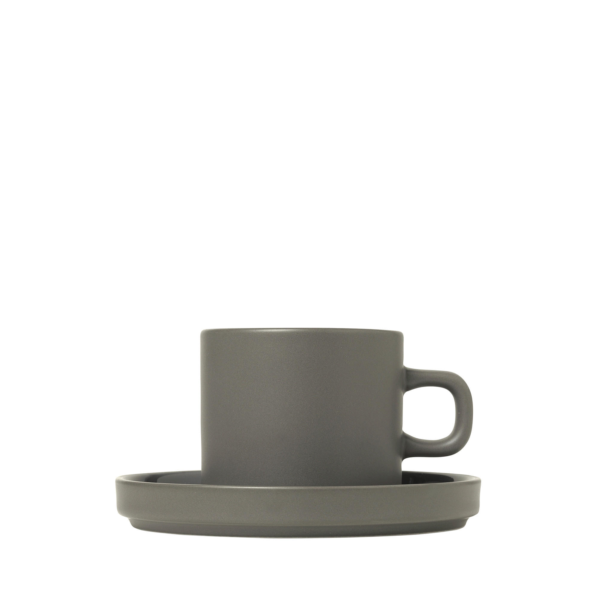 TASSENSET Keramik Dunkelgrau - Dunkelgrau, Design, Keramik (14,3/7,3cm) - Blomus