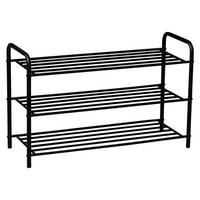 REGÁL NA BOTY, černá, 80/51/30 cm - černá, Design, kov (80/51/30cm) - Xora
