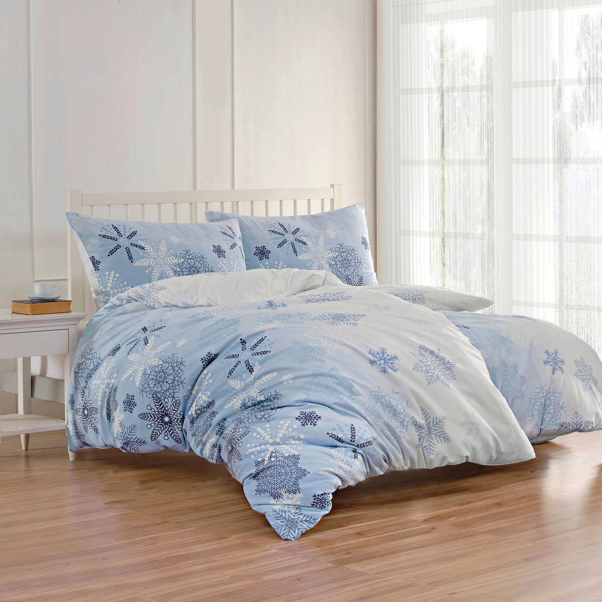 BETTWÄSCHE 2-teilig Flanell 140/200 cm  - Blau, Basics, Textil (140/200cm) - Florella