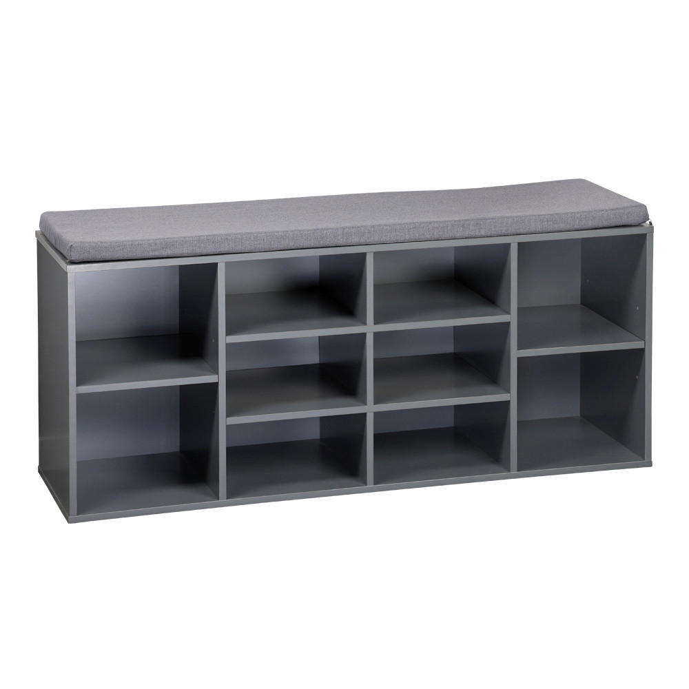 SCHUHSCHRANK Grau  - Grau, Design, Holzwerkstoff/Textil (103.5/48/29.5cm) - Kesper