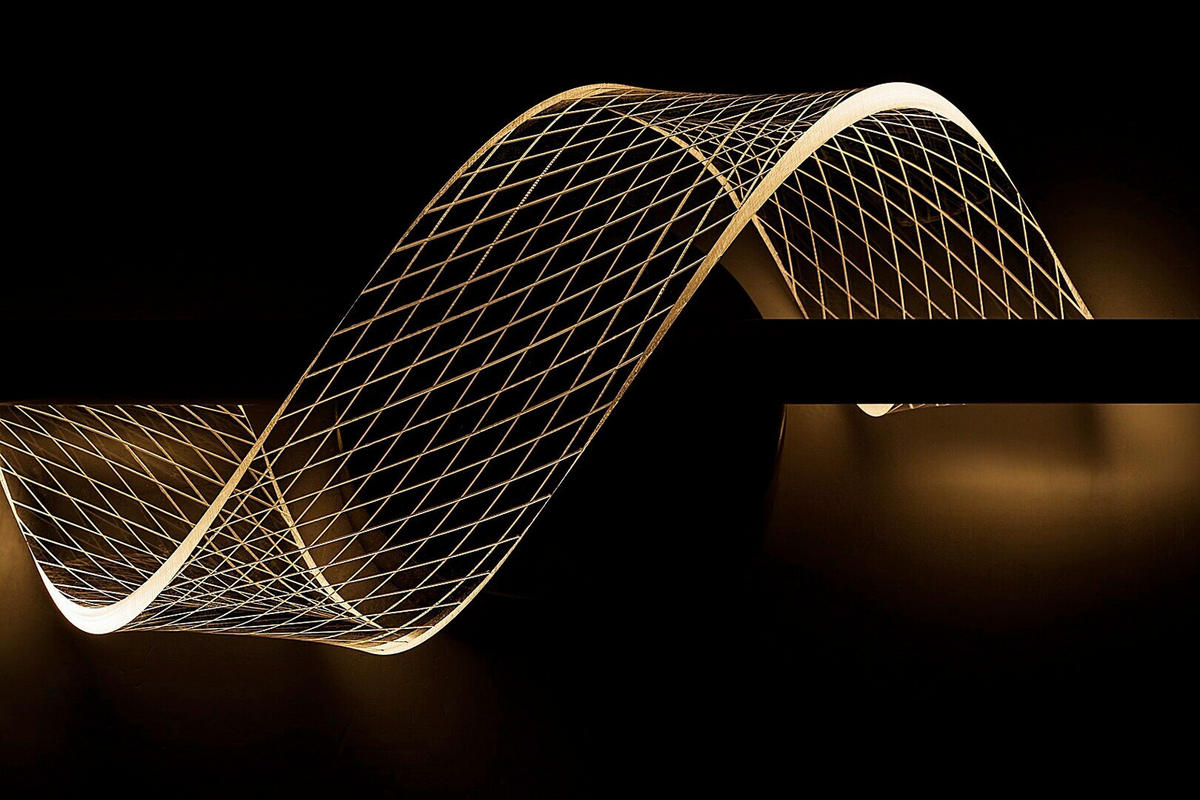 ZIDNA LED LAMPA Zofrael  - prozirna/zlatna, Dizajnerski, metal/plastika (13/30cm)