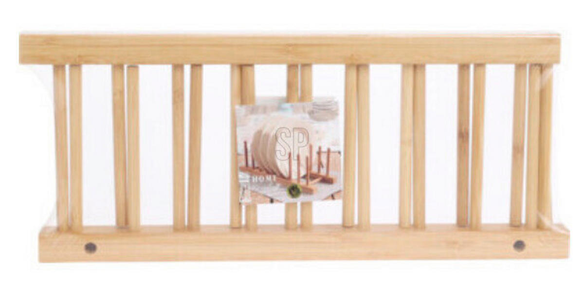 EDÉNYSZÁRÍTÓ TÁLCA - natúr színű, Basics, fa (12cm)