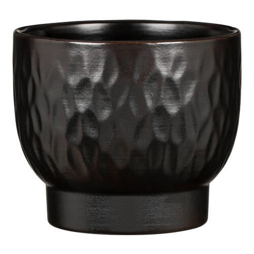 OBAL NA KVĚTINÁČ keramika, 15/15 cm - černá, Basics, keramika (15/15cm)