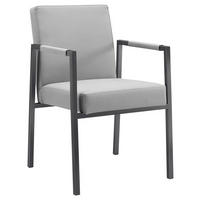 GARTENSTUHL Grau, Anthrazit  - Anthrazit/Grau, Design, Textil/Metall (63,5/87/55cm)