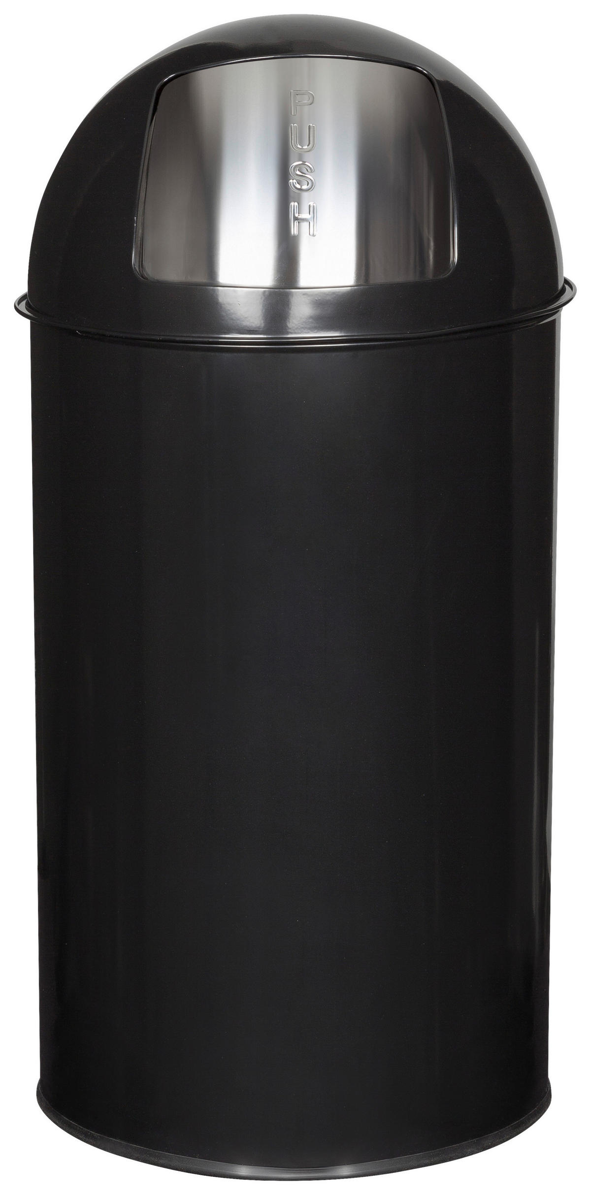 ABFALLSAMMLER 50 L  - Schwarz, Basics, Metall (35/74/35cm) - MID.YOU