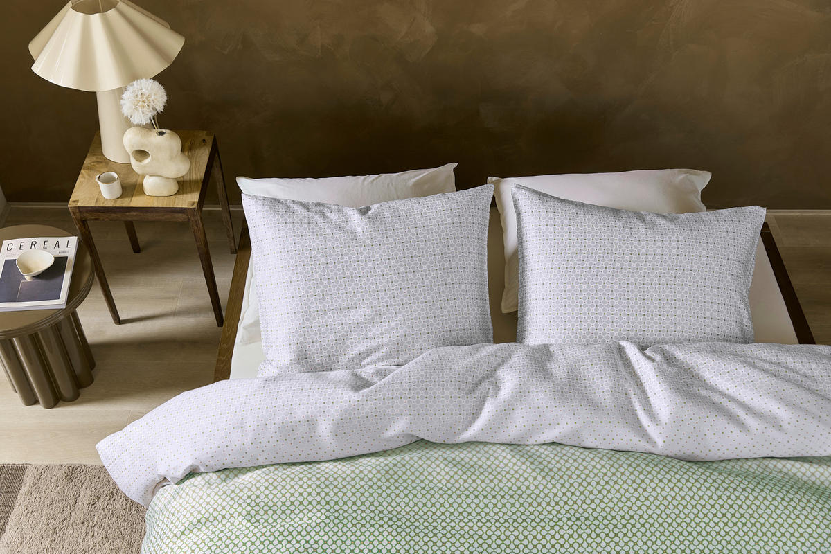 BETTWÄSCHE Nadea Satin 160/210 cm  - Grün, Basics, Textil (160/210cm) - Novel