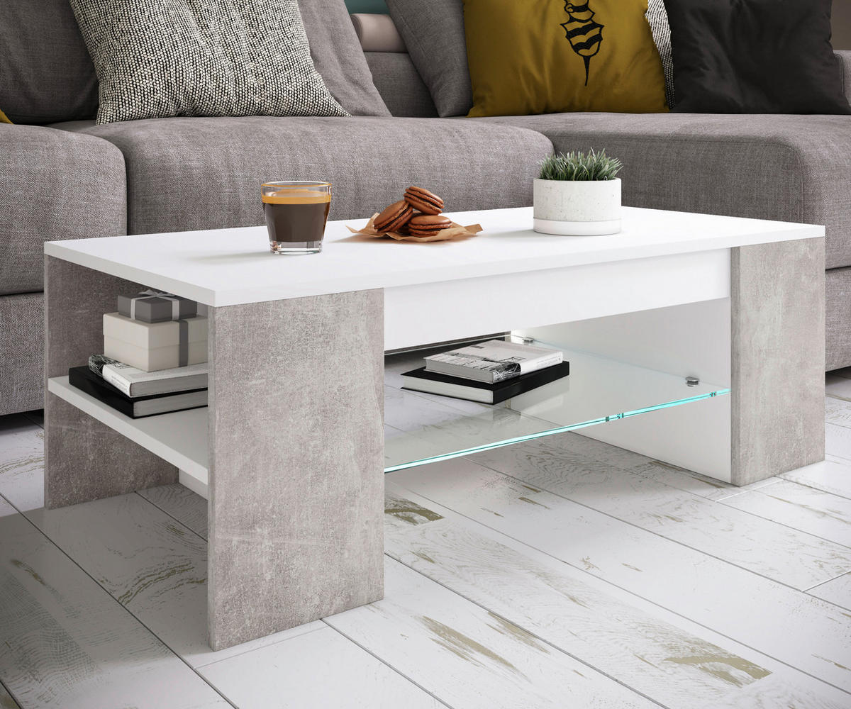 COUCHTISCH in Holzwerkstoff 100/50/35 cm  - Grau, Modern, Holzwerkstoff (100/50/35cm) - MID.YOU