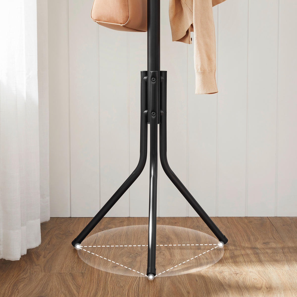 KLEIDERSTÄNDER in Schwarz 44/182/44 cm   - Schwarz, Trend, Metall (44/182/44cm) - Boxxx