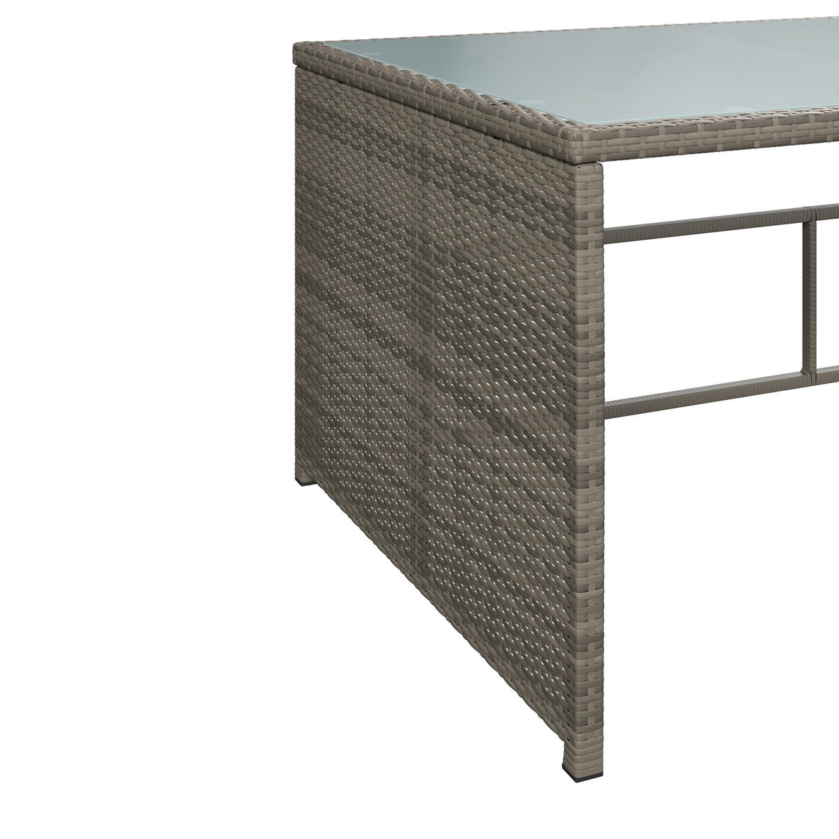 GARTENSET  - Grau, MODERN, Textil/Metall (115/92/74cm) - Ambia Garden