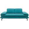 ZWEISITZER-SOFA mit Funktionen Webstoff Türkis  - Türkis/Schwarz, Design, Textil/Metall (204 (264)/83 (110)/98cm) - LOOKS by W.Joop