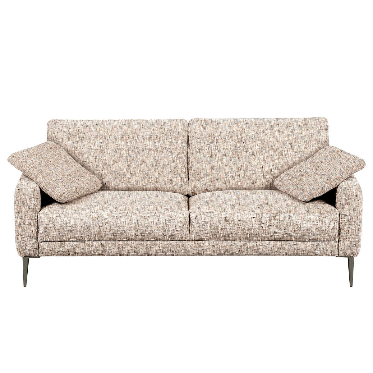 3,5-SITZER - Blau/Weiss, Design, Textil/Metall (207/85/92cm) - Livetastic