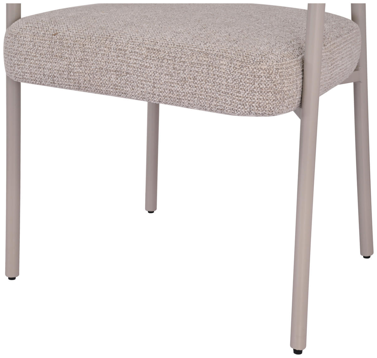 ARMLEHNSTUHL  in Eisen Webstoff  - Beige/Creme, MODERN, Textil/Metall (65/79/58cm) - MID.YOU