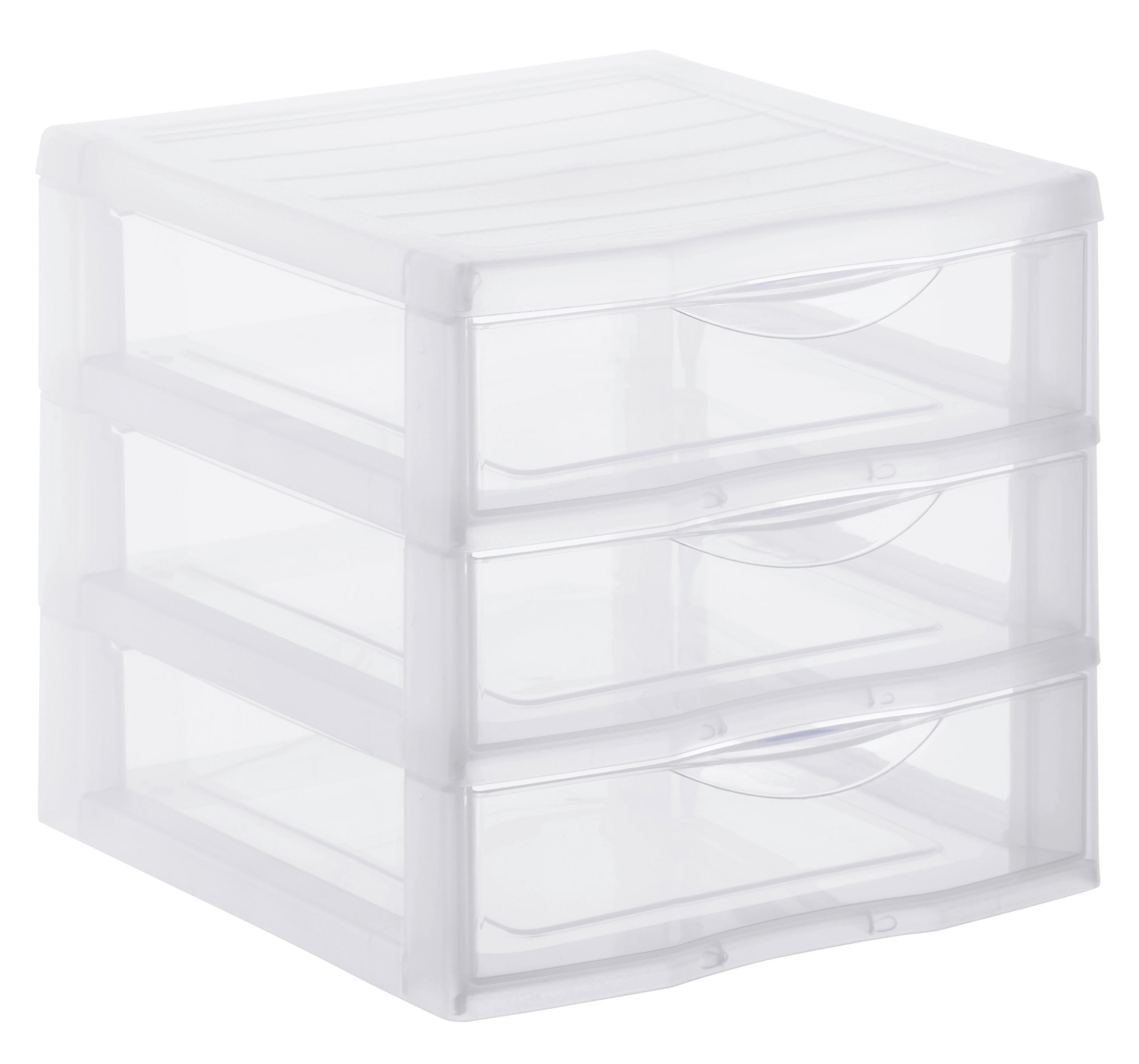 SCHUBLADENBOX  - Transparent, Basics, Kunststoff (21/17/18cm) - Rotho