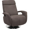 RELAXSESSEL in Textil Braun  - Edelstahlfarben/Braun, Konventionell, Textil/Metall (84/109/88cm) - Beldomo System