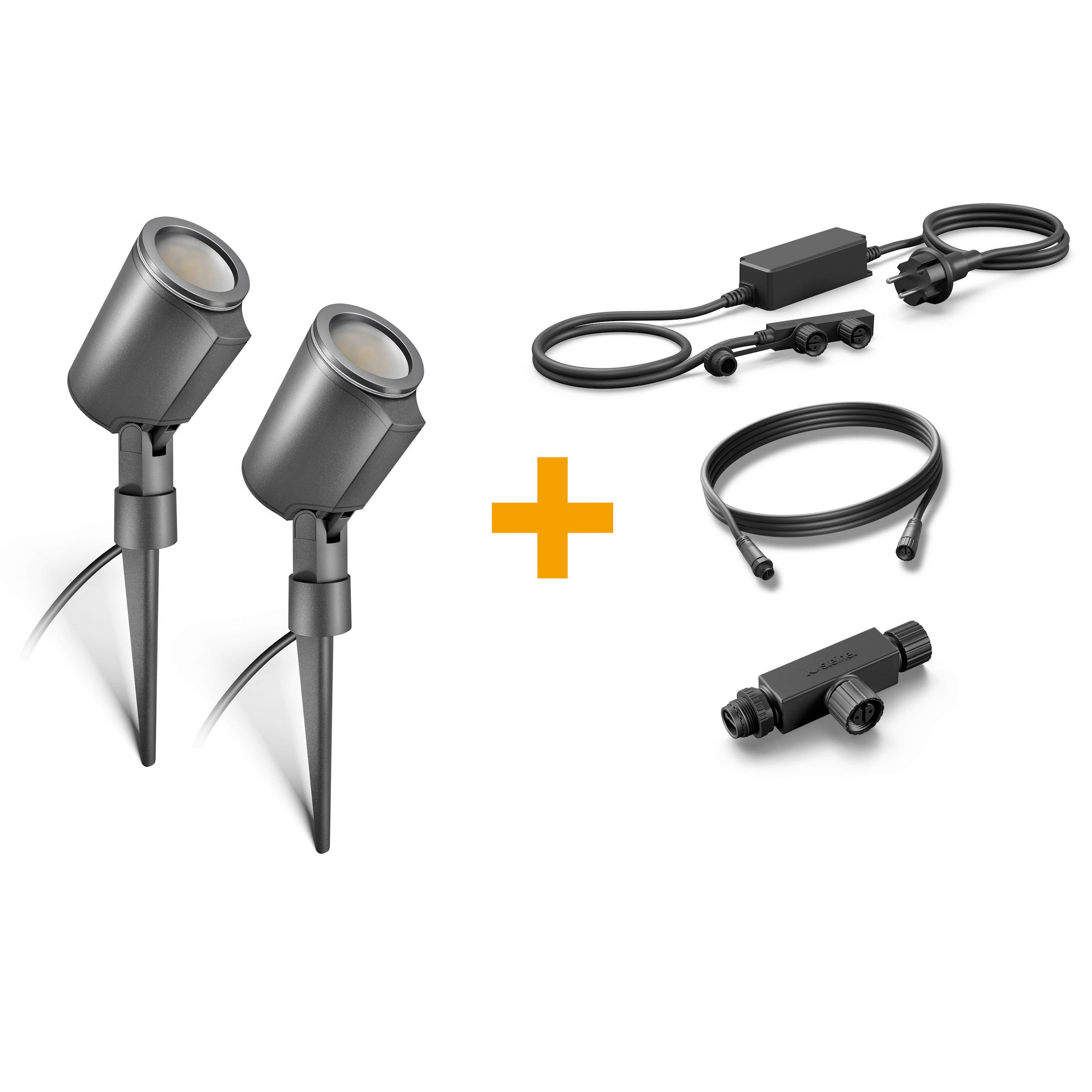 AUSSENLEUCHTE 24v Garten Lichtsystem 11,8/36,9/6,9 cm  - Anthrazit, Trend, Metall (11,8/36,9/6,9cm) - Steinel