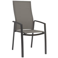 STAPELSESSEL Aluminium Anthrazit, Silberfarben  - Anthrazit/Silberfarben, Design, Textil/Metall (58/109/70cm) - Stern