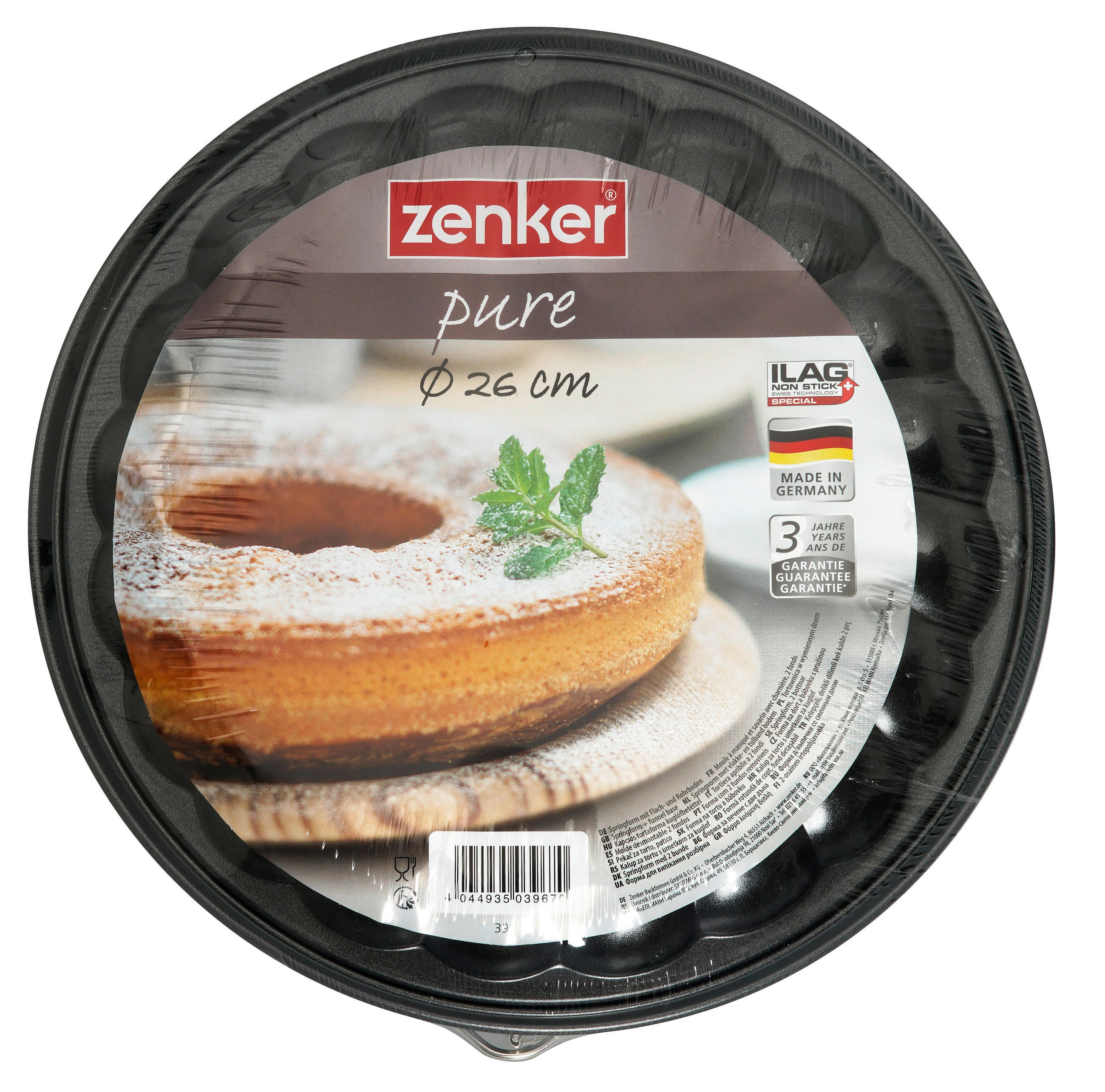 FORMA S ODNÍMATELNÝM DNEM  26 cm - černá, Basics, kov (26cm) - Zenker