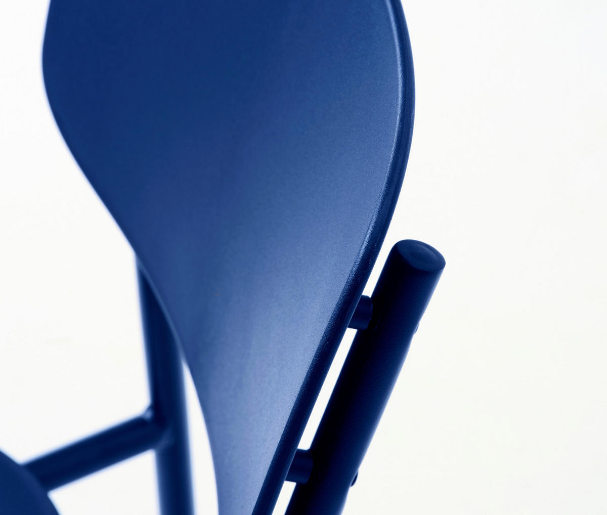 STUHL-SET 4 Stück  in matt  - Blau, MODERN, Kunststoff/Metall (43,5/79/61cm) - Livetastic