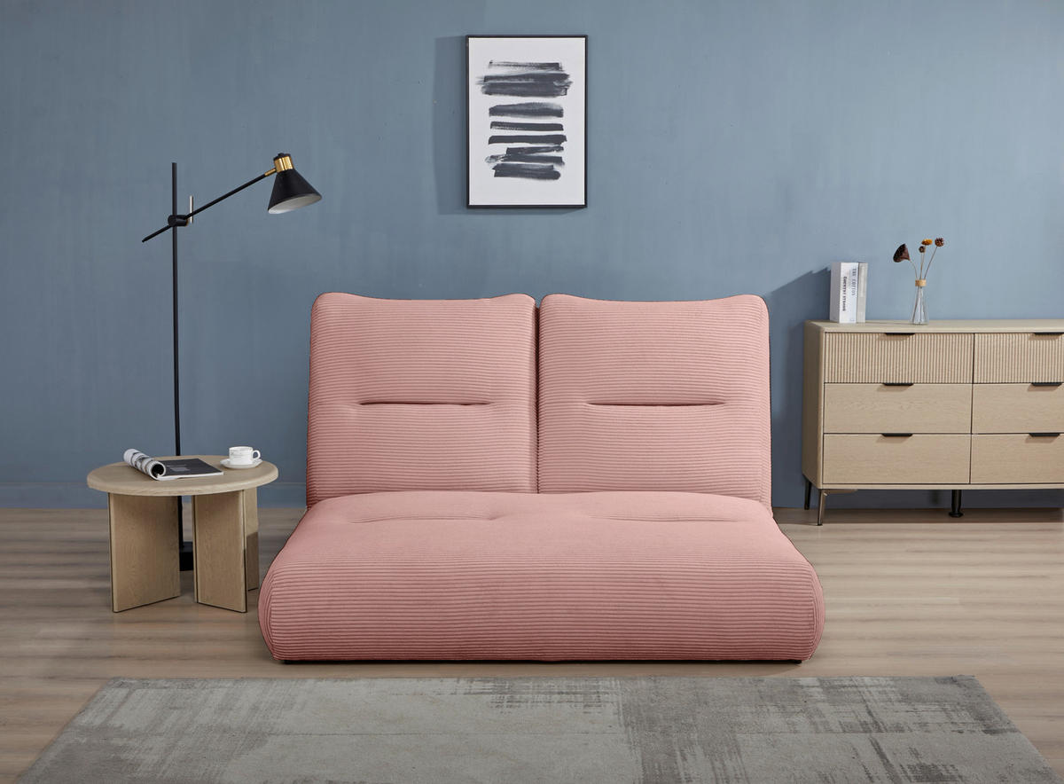 SCHLAFSOFA Cord Altrosa  - Altrosa, Design, Textil (159/88/160cm) - Livetastic