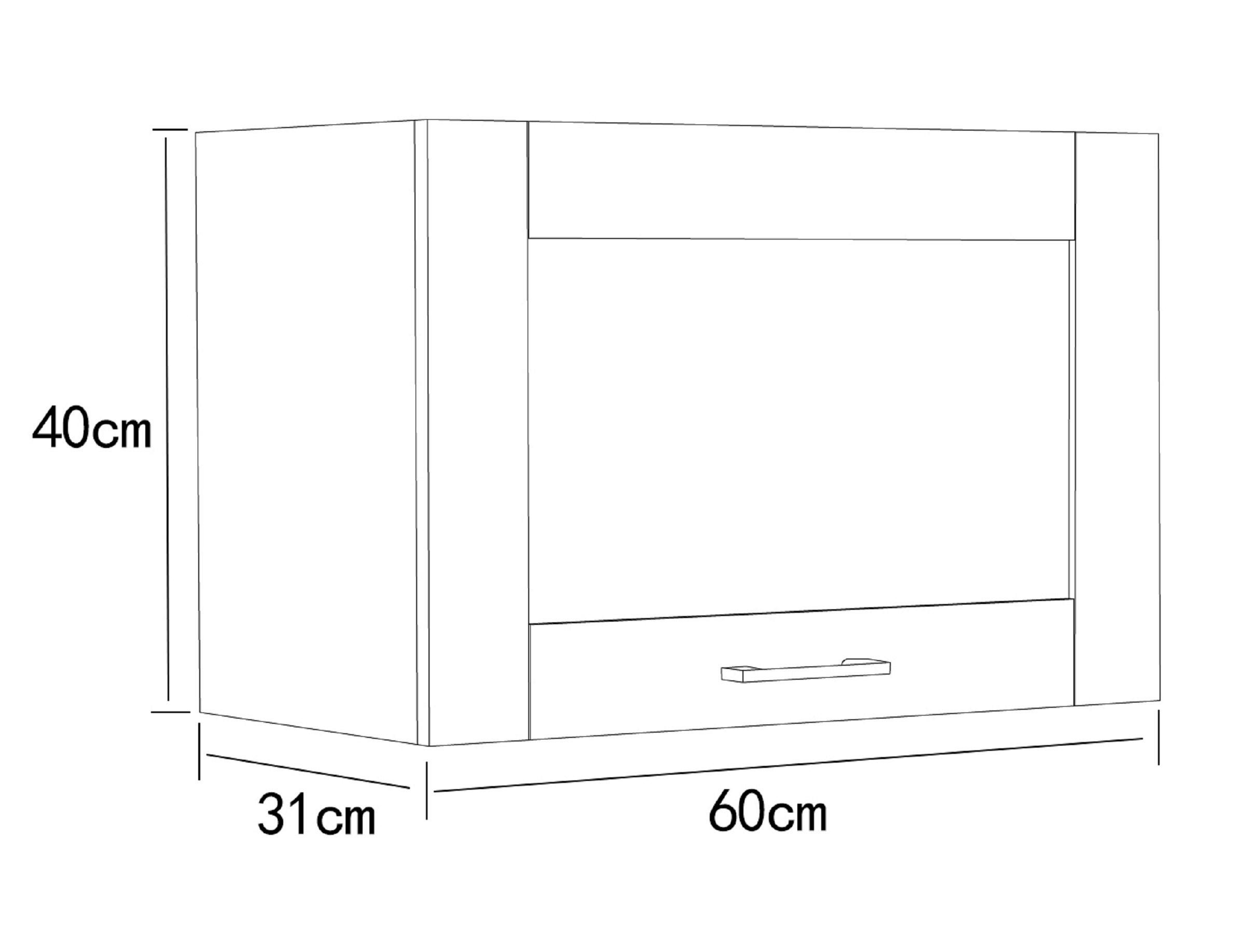 Thumbnail - Mid.you Küchenoberschrank, Anthrazit, Weiß, Kunststoff, 60x40x31 cm, hängend, Küchen, Küchenmöbel, Küchenschränke, Küche...