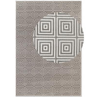 TEPPICH 200/280 cm Perles Grau, Weiß rechteckig  - Weiß/Grau, Basics, Kunststoff (200/280cm) - Elle Decoration