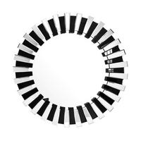 VÄGGSPEGEL 80/80/5 cm    - silver/svart, Basics, metall/glas (80/80/5cm) - Kayoom