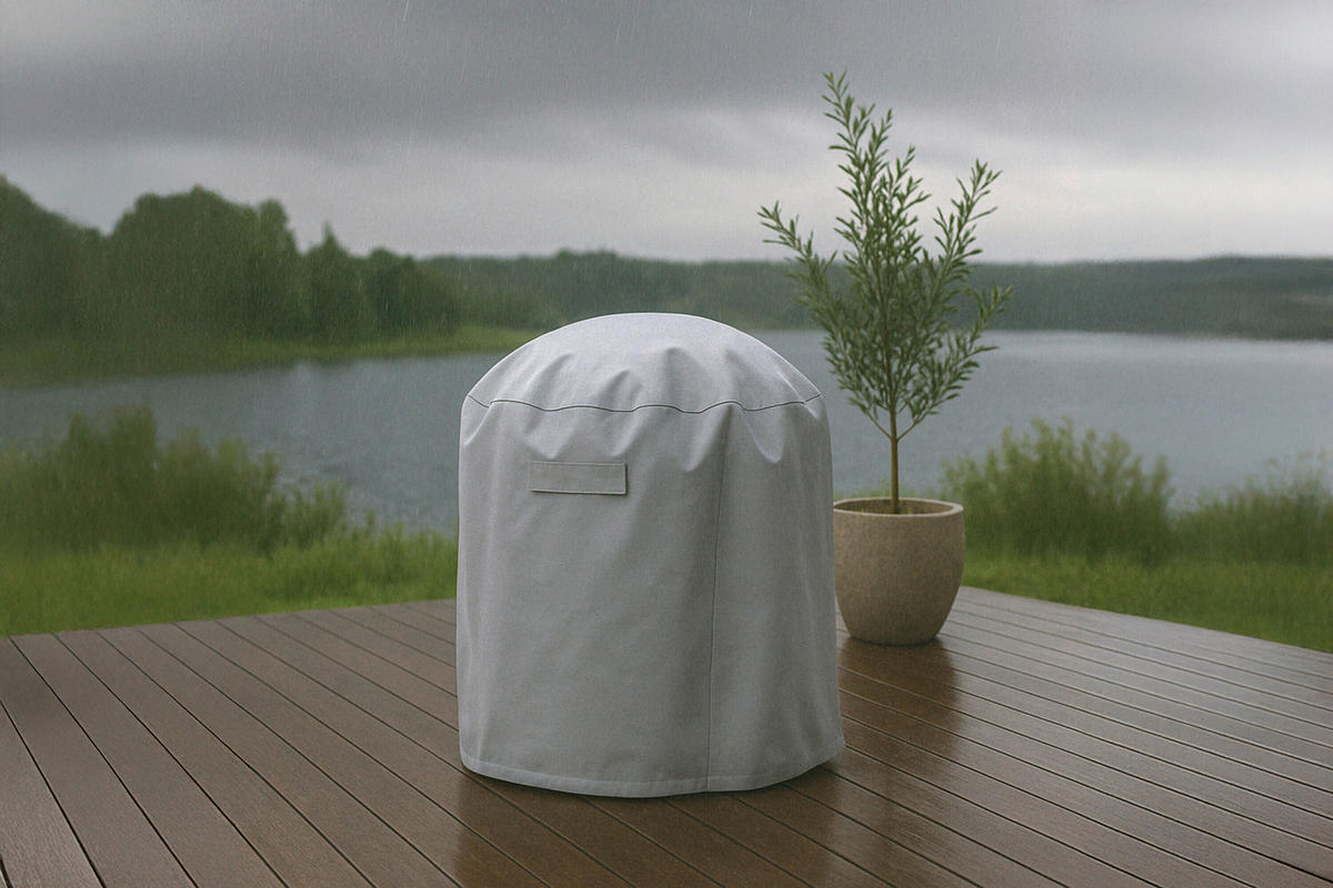 GRILLÖVERDRAG - grå, Modern, plast (90/90cm) - Gardenson