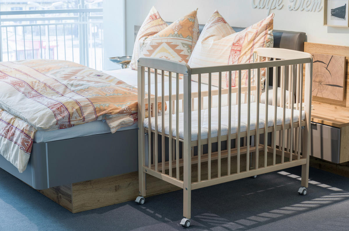 BEISTELLBETT Nino  - Naturfarben, Basics, Holz (94/69/85cm) - Fillikid