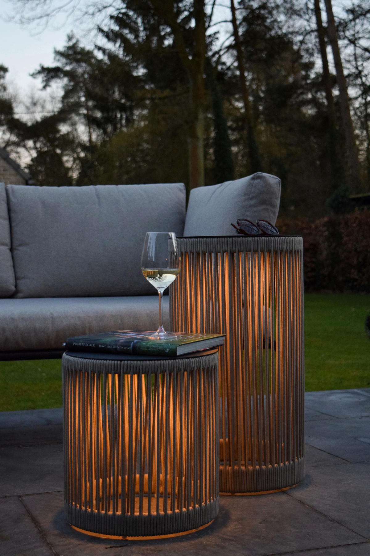 AUßENSTEHLEUCHTE Pingi 33.5/33.5/36.5 cm  - Braun, Trend, Kunststoff (33.5/33.5/36.5cm) - Lucide