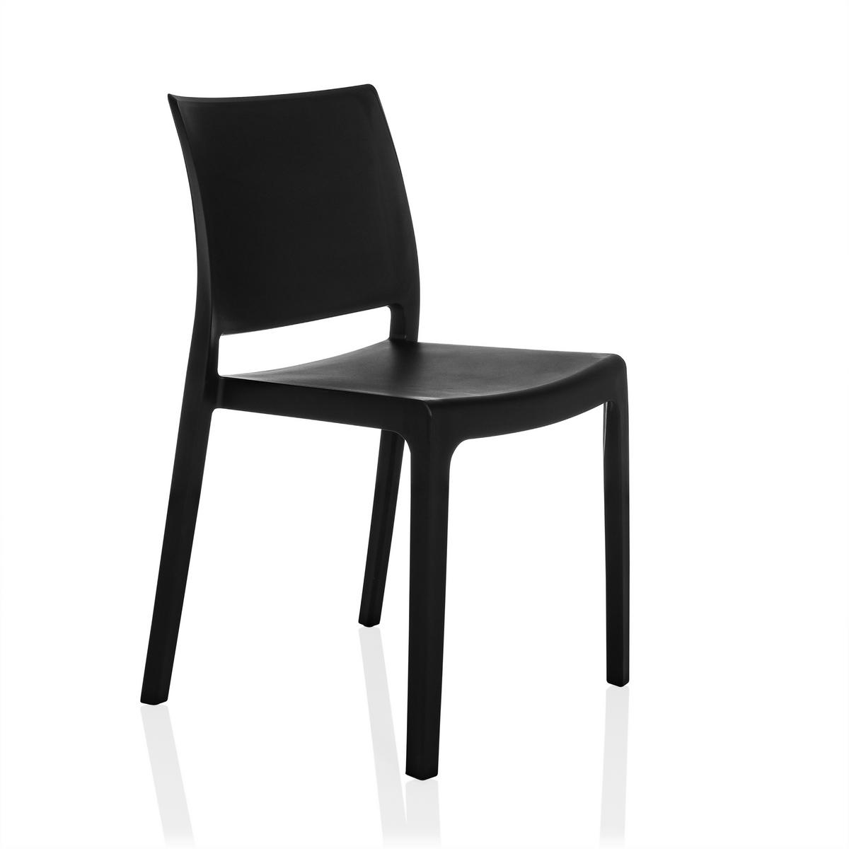 STOL  - svart, Modern, plast (47/80/51cm) - MID.YOU