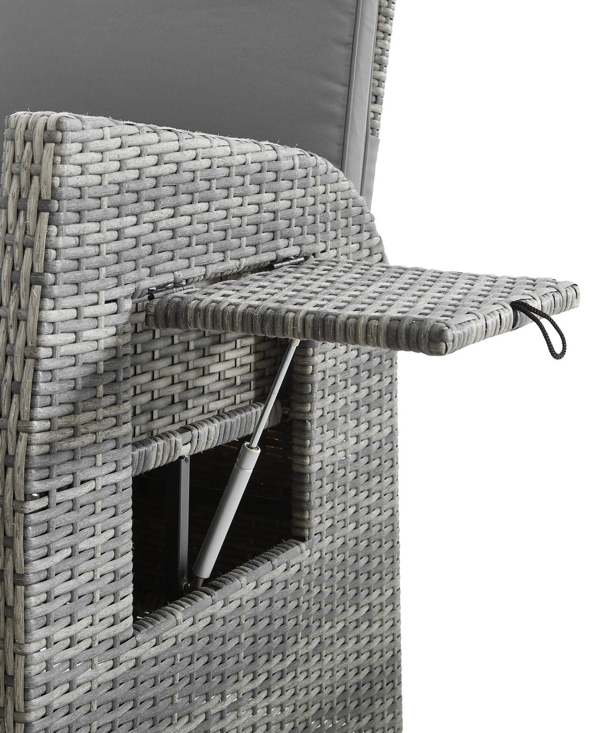 GARTEN-RELAXSESSEL 57/73/105 cm  - Grau, MODERN, Kunststoff/Textil (57/73/105cm) - Ambia Garden