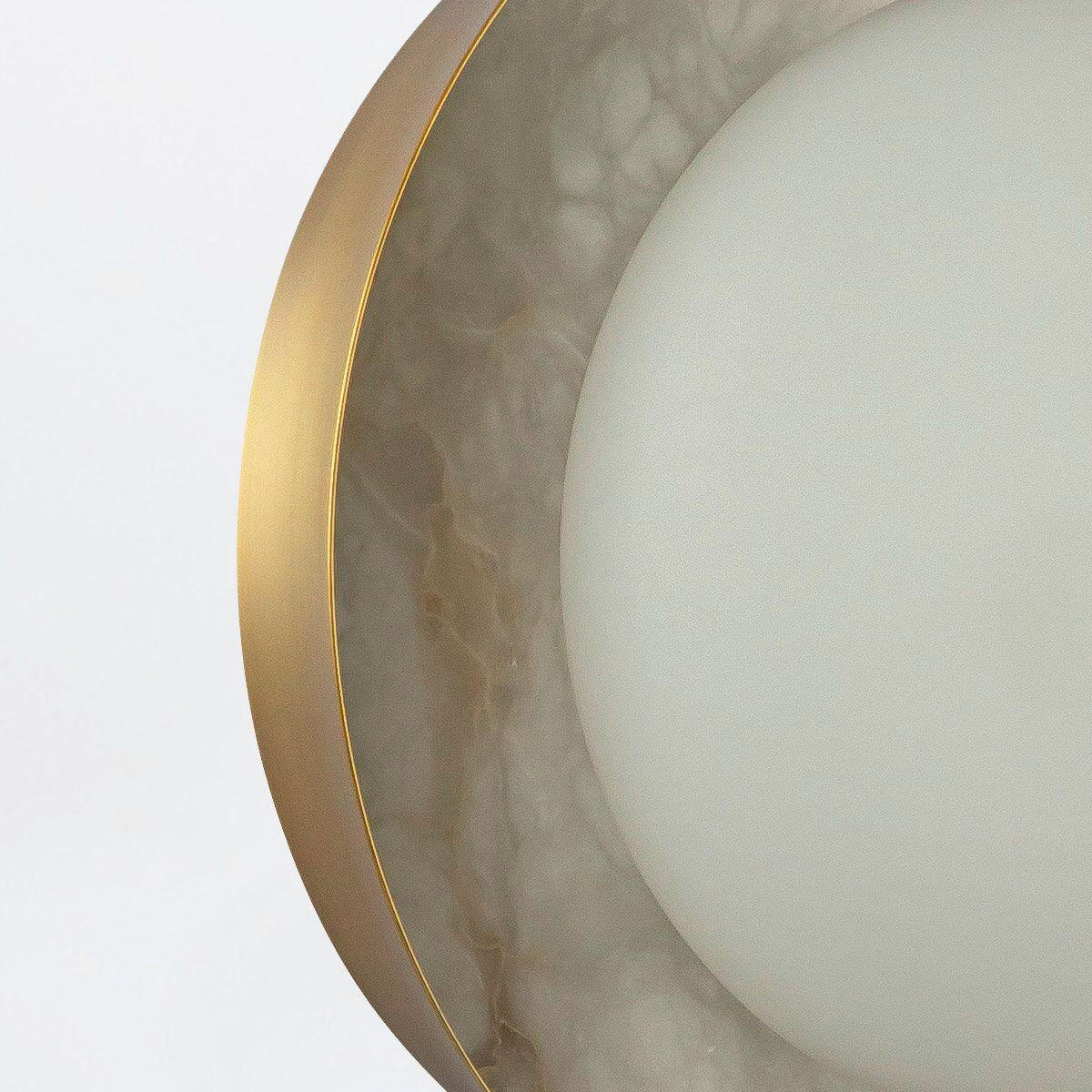 LED-WANDLEUCHTE    - Messingfarben, KONVENTIONELL, Glas/Stein (21,6/21,6/0,91cm) - Elstead Lighting