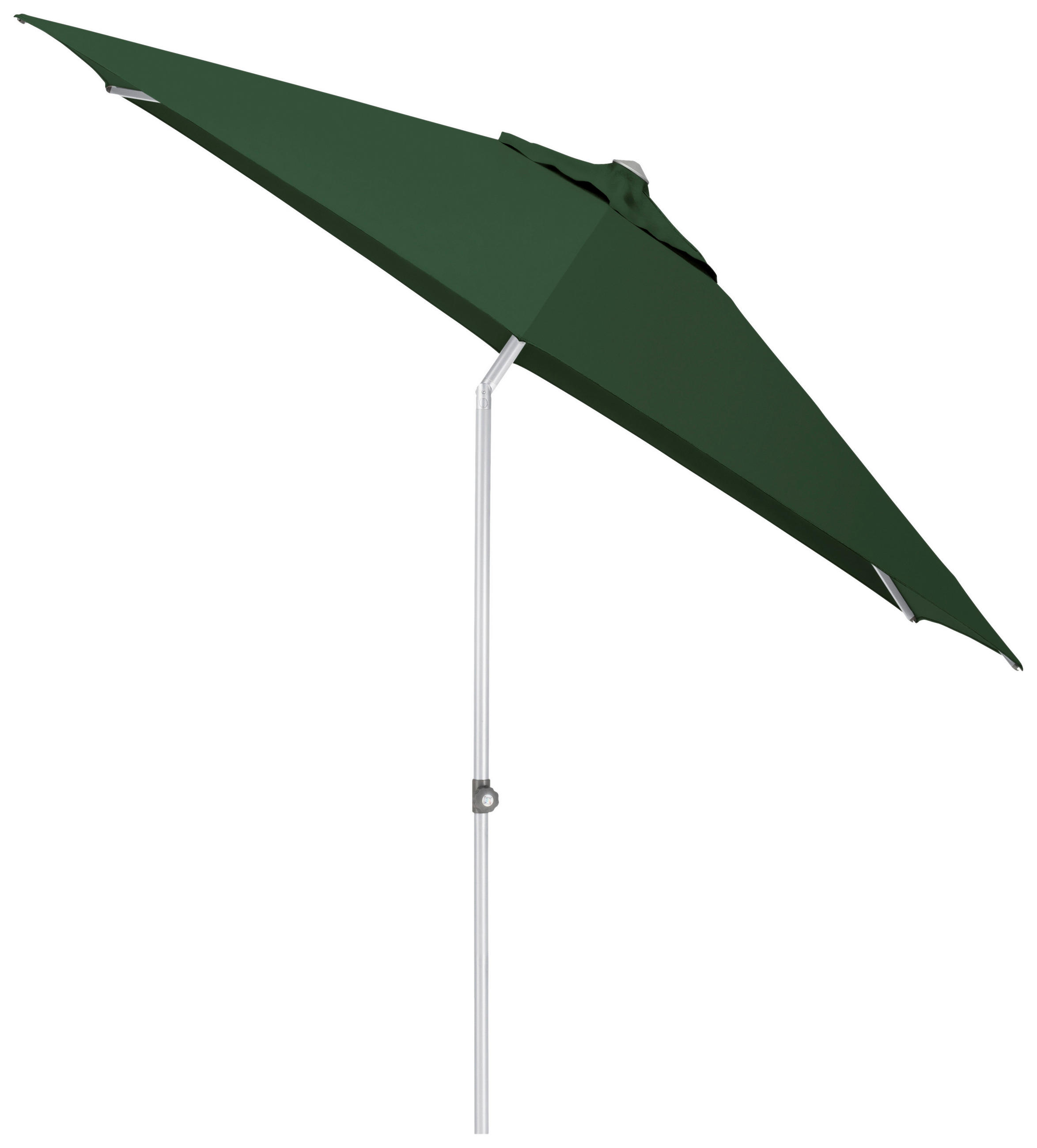 SONNENSCHIRM 230 cm Grün  - Silberfarben/Grün, Basics, Textil/Metall (230cm) - Kettler