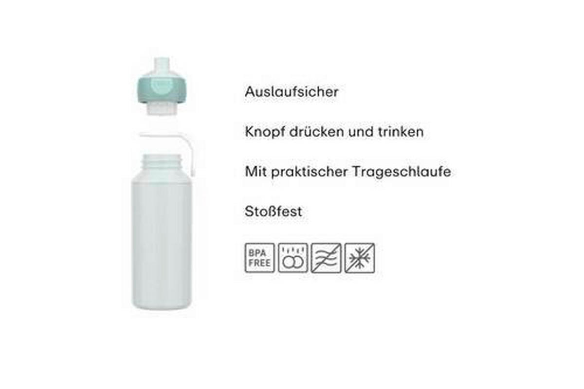 PAUSENSET lunchset campus (pu+bd) - stitch  - Graublau/Gelb, KONVENTIONELL, Kunststoff (20,5/7,5/18,8cm) - Mepal