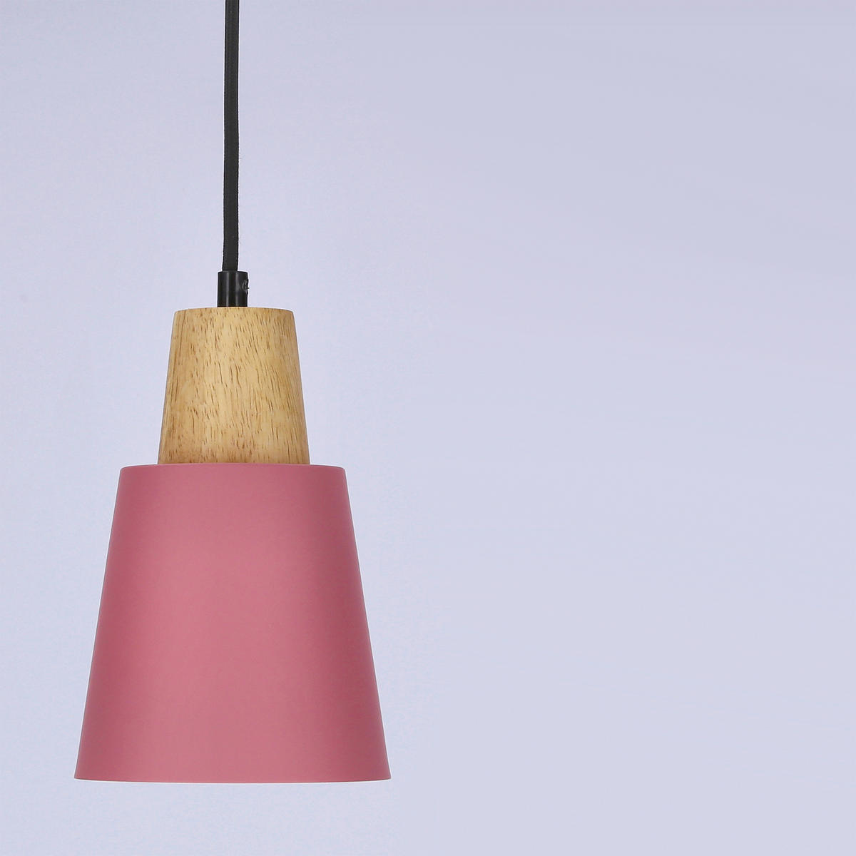 PENDELLEUCHTE 13/13/80 cm  - Pink/Schwarz, Trend, Metall (13/13/80cm)
