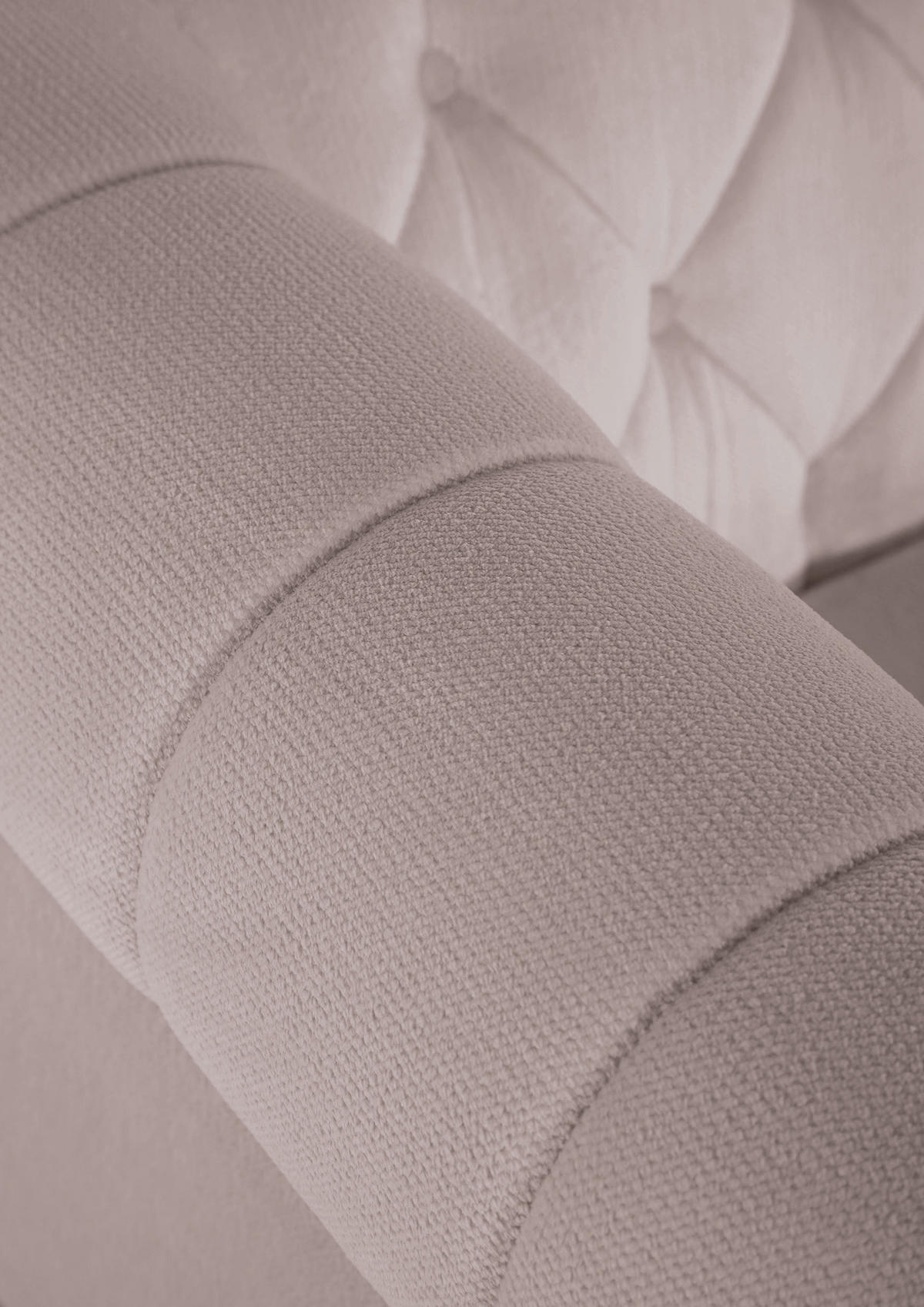 ECKSOFA in Plüsch Beige  160/260 cm  - Dunkelbraun/Beige, Design, Holz/Textil (160/260cm) - MID.YOU