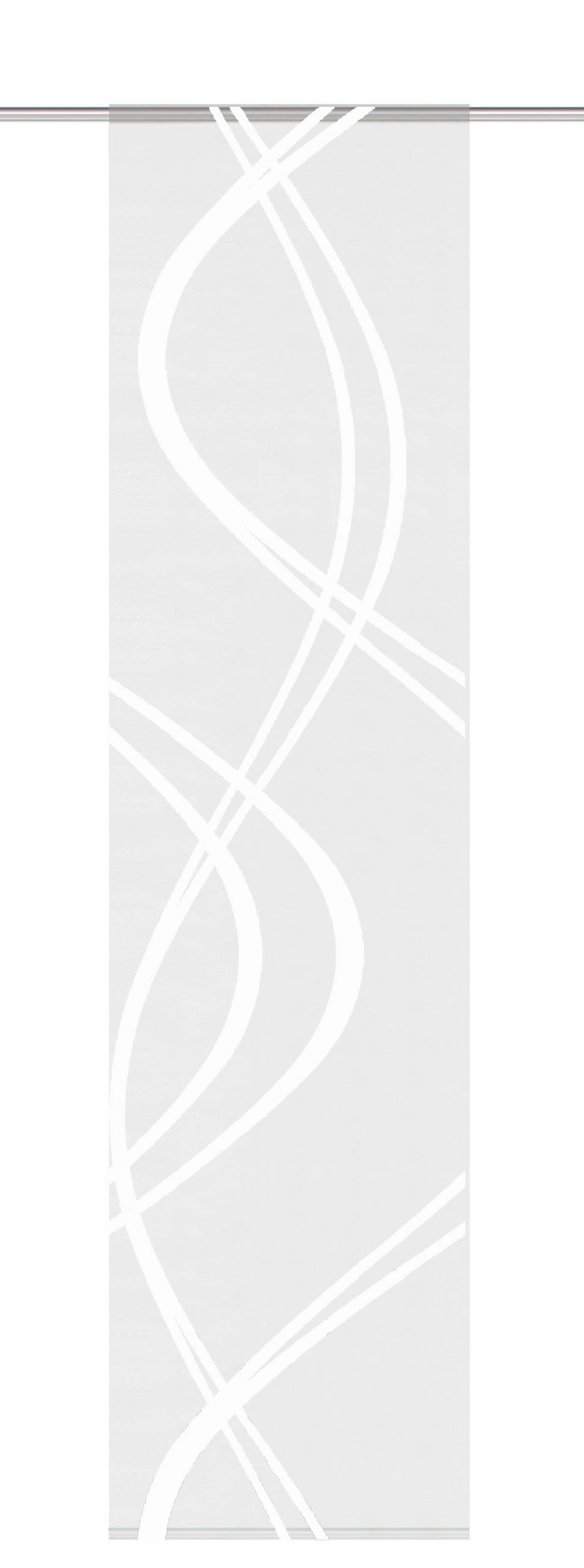 FLÄCHENVORHANG   transparent   60/245 cm  - Weiß, Basics, Textil (60/245cm)