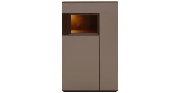 HIGHBOARD 90/145/37 cm - Titanfarben/Nussbaumfarben, Design, Holz/Holzwerkstoff (90/145/37cm) - Dieter Knoll
