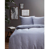 BETTWÄSCHE Rio Seersucker 155/200 cm  - Blau, Basics, Textil (155/200cm) - Fleuresse