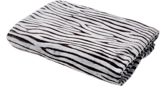 Kuscheldecke Divita 150x200 cm - Braun/Weiß, KONVENTIONELL, Textil (150/200cm) - Luca Bessoni
