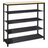 SCHUHREGAL 90/87/30 cm  - Honigeiche/Schwarz, Design, Holzwerkstoff/Metall (90/87/30cm) - MID.YOU
