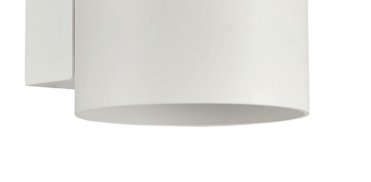 WANDLEUCHTE Oregon 11/8/8 cm  - Weiß, Design, Metall (11/8/8cm)