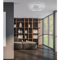 LED-DECKENLEUCHTE Ciola 72/12 cm  - Schwarz, LIFESTYLE, Metall (72/12cm) - Cinque